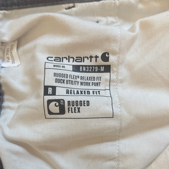 Carhartt Men's Dark Gray Rugged Flex Relaxed Fit Duck Utility Work Pant 36x32 - Picture 4 of 4